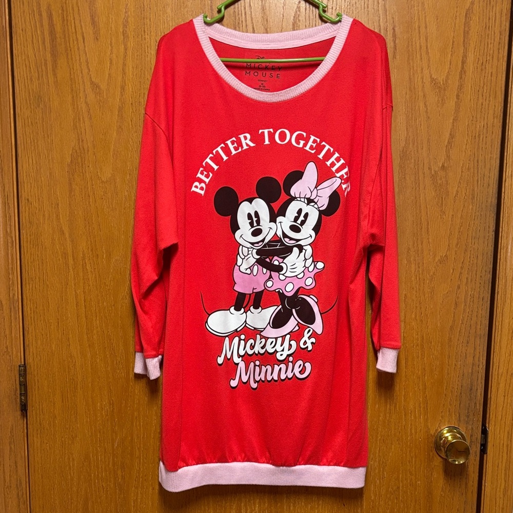 Red Disney Character Jammie Shirt